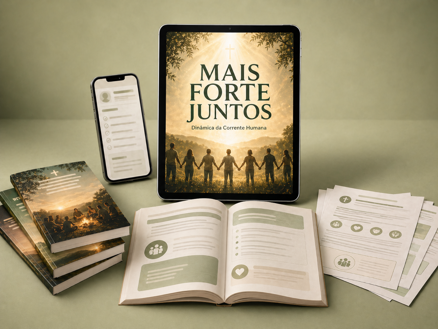 Mais Forte Juntos — Dinâmica da Corrente Humana